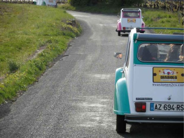 activité team building entreprise balade en 2CV